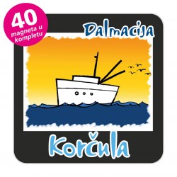 Magneti brod EKO C 27 B Komplet 40 ili 20 kom  Korčula