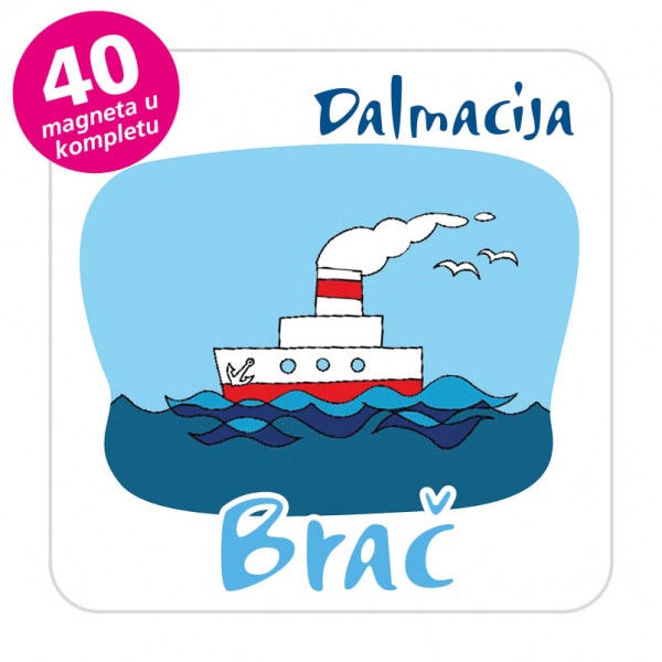Magneti brod EKO C 28 W Komplet 40 ili 20 kom  Brač