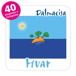 Magneti otočić EKO C 30 W Komplet 40 ili 20 kom  Hvar