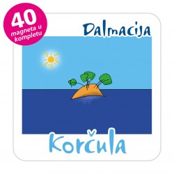 Magneti otočić EKO C 30 W Komplet 40 ili 20 kom  Korčula