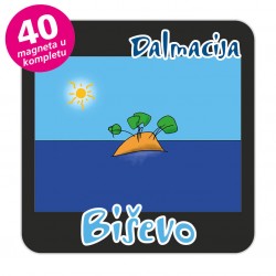 Magneti otočić EKO C 30 B Komplet 40 ili 20 kom  Biševo