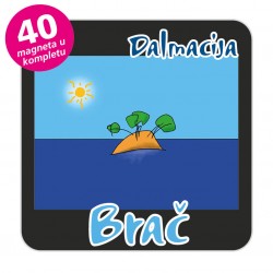 Magneti otočić EKO C 30 B Komplet 40 ili 20 kom  Brač