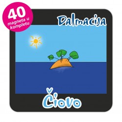 Magneti otočić EKO C 30 B Komplet 40 ili 20 kom  Čiovo