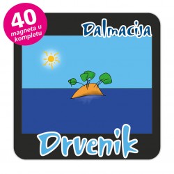 Magneti otočić EKO C 30 B Komplet 40 ili 20 kom  Drvenik Veli