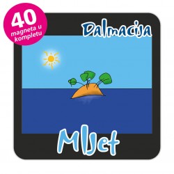 Magneti otočić EKO C 30 B Komplet 40 ili 20 kom  Mljet