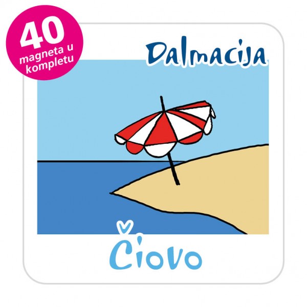 Magneti otočić EKO C 31 W Komplet 40 ili 20 kom  Čiovo