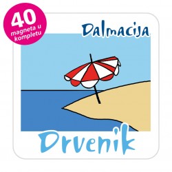 Magneti otočić EKO C 31 W Komplet 40 ili 20 kom  Drvenik Veli