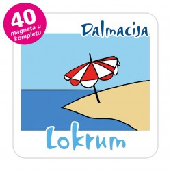 Magneti otočić EKO C 31 W Komplet 40 ili 20 kom  Lokrum