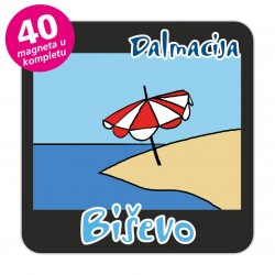 Magneti otočić EKO C 31 B Komplet 40 ili 20 kom  Biševo