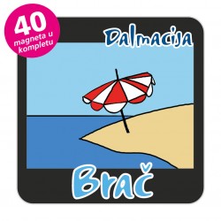 Magneti otočić EKO C 31 B Komplet 40 ili 20 kom  Brač