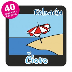 Magneti otočić EKO C 31 B Komplet 40 ili 20 kom  Čiovo