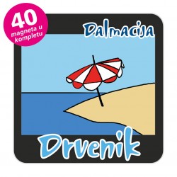 Magneti otočić EKO C 31 B Komplet 40 ili 20 kom  Drvenik Veli