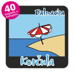 Magneti otočić EKO C 31 B Komplet 40 ili 20 kom  Korčula