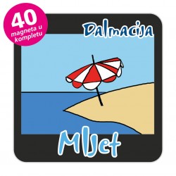 Magneti otočić EKO C 31 B Komplet 40 ili 20 kom  Mljet