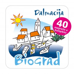 Magneti gradić EKO C 01 W Komplet 40 ili 20 kom  Biograd