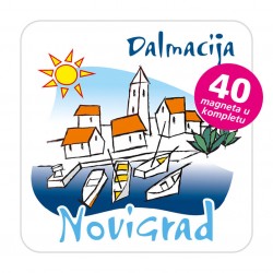 Magneti gradić EKO C 01 W Komplet 40 ili 20 kom  Novigrad