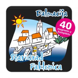 Magneti gradić EKO C 01 B Komplet 40 ili 20 kom  Starigrad Paklenica