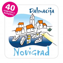 Magneti gradić EKO C 02 W Komplet 40 ili 20 kom  Novigrad