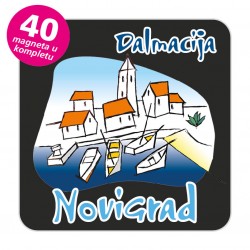 Magneti gradić EKO C 02 B Komplet 40 ili 20 kom  Novigrad