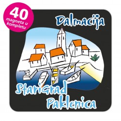 Magneti gradić EKO C 02 B Komplet 40 ili 20 kom  Starigrad Paklenica