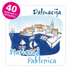 Magneti gradić EKO C 03 W Komplet 40 ili 20 kom  Starigrad Paklenica