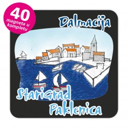 Magneti gradić EKO C 03 B Komplet 40 ili 20 kom  Starigrad Paklenica