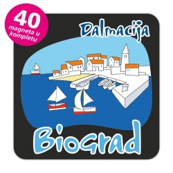 Magneti gradić EKO C 04 B Komplet 40 ili 20 kom  Biograd