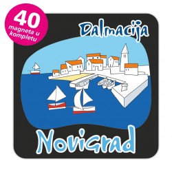 Magneti gradić EKO C 04 B Komplet 40 ili 20 kom  Novigrad