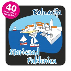 Magneti gradić EKO C 04 B Komplet 40 ili 20 kom  Starigrad Paklenica