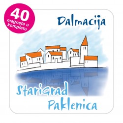 Magneti gradić EKO C 05 W Komplet 40 ili 20 kom  Starigrad Paklenica