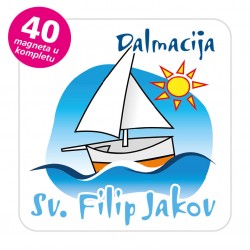 Magneti jedrilica EKO C 06 W Komplet 40 ili 20 kom  Sv. FIlip Jakov