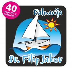 Magneti jedrilica EKO C 06 B Komplet 40 ili 20 kom  Sv. FIlip Jakov