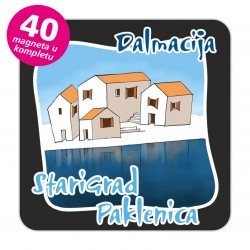 Magneti gradić EKO C 07 B Komplet 40 ili 20 kom  Starigrad Paklenica