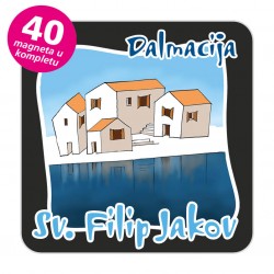Magneti gradić EKO C 07 B Komplet 40 ili 20 kom  Sv. FIlip Jakov