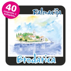 Magneti gradić EKO C 09 B Komplet 40 ili 20 kom  Brodarica