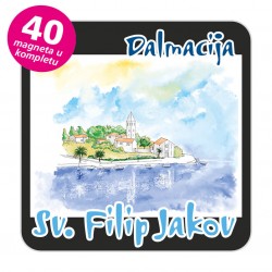 Magneti gradić EKO C 09 B Komplet 40 ili 20 kom  Sv. FIlip Jakov