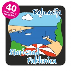 Magneti plaža EKO C 10 B Komplet 40 ili 20 kom  Starigrad Paklenica