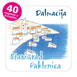 Magneti gradić EKO C 11 W Komplet 40 ili 20 kom  Starigrad Paklenica