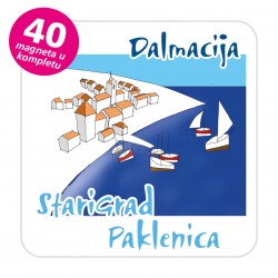 Magneti gradić EKO C 12 W Komplet 40 ili 20 kom  Starigrad Paklenica