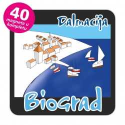 Magneti gradić EKO C 12 B Komplet 40 ili 20 kom  Biograd