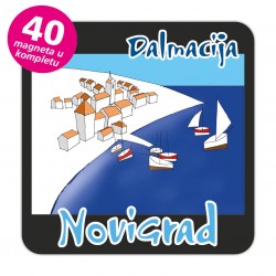 Magneti gradić EKO C 12 B Komplet 40 ili 20 kom  Novigrad