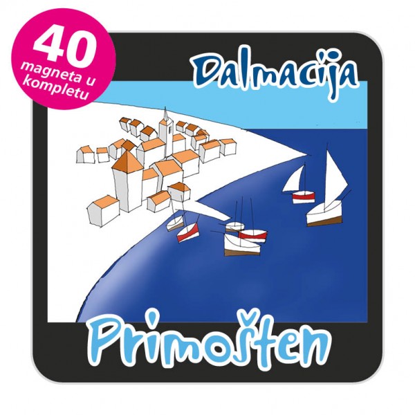 Magneti gradić EKO C 12 B Komplet 40 ili 20 kom  Primošten