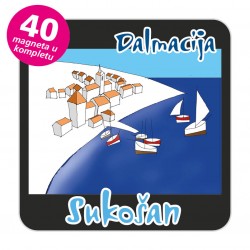 Magneti gradić EKO C 12 B Komplet 40 ili 20 kom  Sukošan