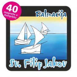 Magneti jedrilice EKO C 13 B Komplet 40 ili 20 kom  Sv. FIlip Jakov
