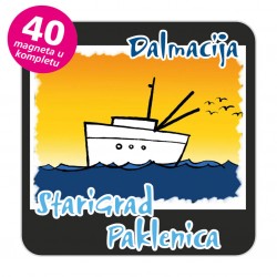 Magneti brod EKO C 27 B Komplet 40 ili 20 kom  Starigrad Paklenica