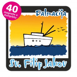 Magneti brod EKO C 27 B Komplet 40 ili 20 kom  Sv. FIlip Jakov