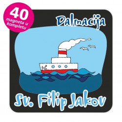 Magneti brod EKO C 28 B Komplet 40 ili 20 kom  Sv. FIlip Jakov