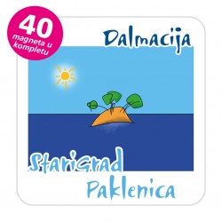 Magneti otočić EKO C 30 W Komplet 40 ili 20 kom  Starigrad Paklenica