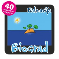 Magneti otočić EKO C 30 B Komplet 40 ili 20 kom  Biograd