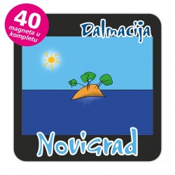 Magneti otočić EKO C 30 B Komplet 40 ili 20 kom  Novigrad